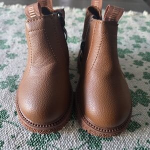 Kids Brown Chelsea-Style Boots - Comfortable Slip-On Design Toddler Size 4/5